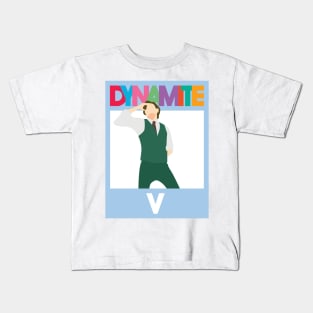 BTS DYNAMITE V Kids T-Shirt